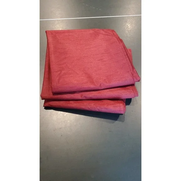 3 panels Faux SILK BLOCK OUT CURTAINS Textured 42x81.5 Rod Sleeve - Picture 2 of 6